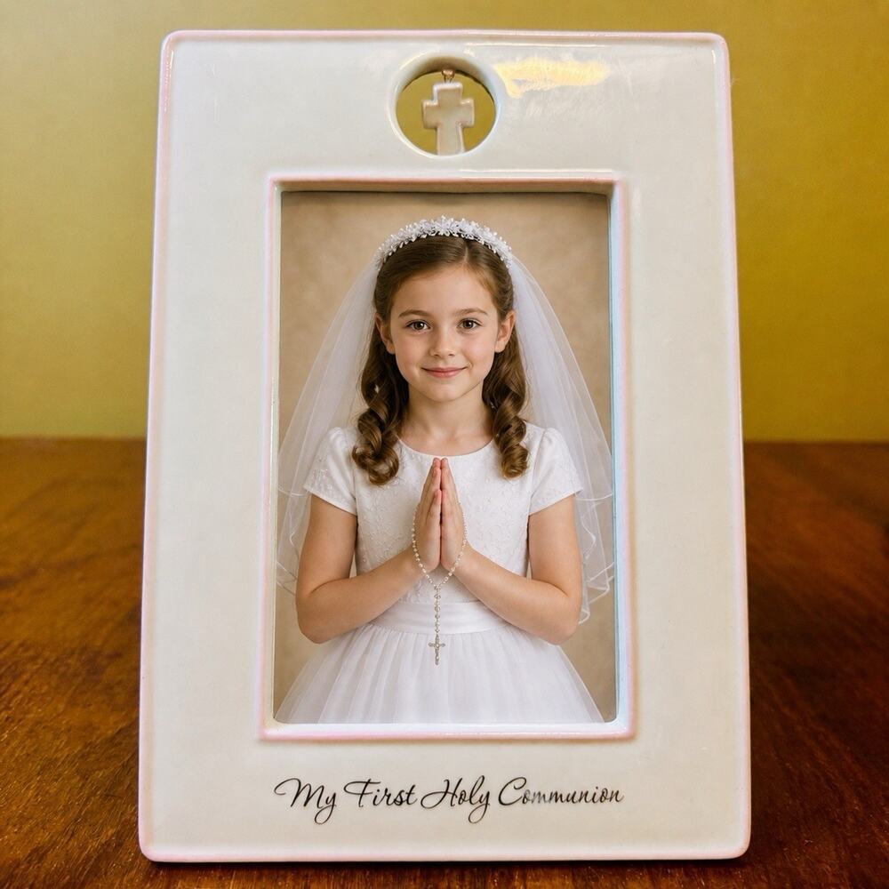 Russ Gifts of Faith "My Confirmation" Ivory Ceramic 4" x 6" Picture New (no box)
